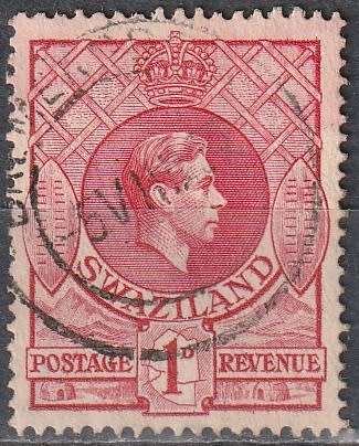 SWAZILAND 1938 -1954 King George VI ULH CV R38.50 SG 29