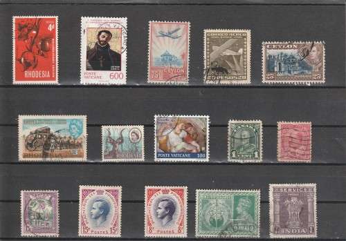 UNCHECKED WORLD SELECTION BID PER STAMP TO TAKE ALL CARD EXCLUDED