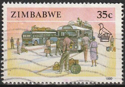 ZIMBABWE 1990 Transport ULH CV R8.80 SG 781