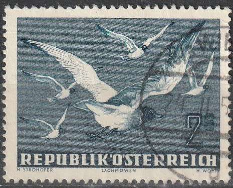 AUSTRIA 1950 Airmail - Birds ULH CV R242 SG 1217