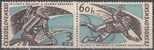 CZECHOSLOVAKIA 1965 Space Achievements ULH CV R42.90 SG 1481/1483