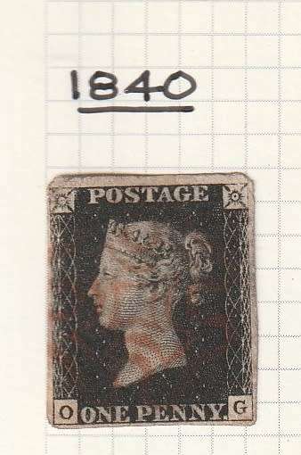 QUEEN VICTORIA ON PAGE INCLUDES PENNY BLACK