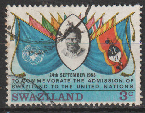 SWAZILAND 1969 Admission of Swaziland to the United Nations ULH SG 140