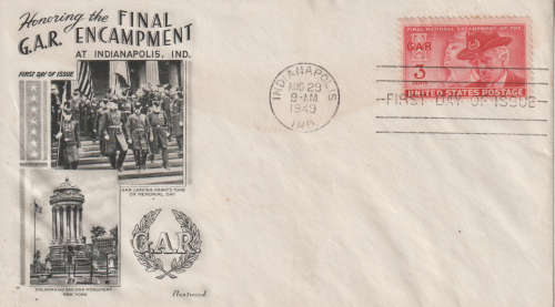USA FDC 1949 Grand Army of the Republic