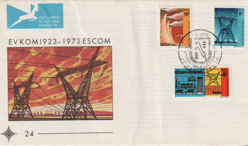 SOUTH AFRICA 1973 The 50th Anniversary of ESCOM (Electricity Supply Commission) NO.24