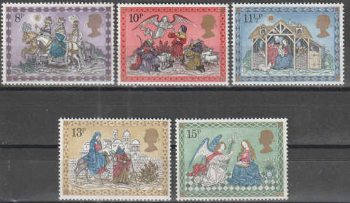 ENGLAND 1979 Christmas Stamps UMM SG 1104-8