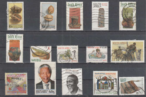 SOUTH AFRICA POSTALLY USED SELECTION BID PER STAMP TO TAKE ALL CARD EXCLUDED