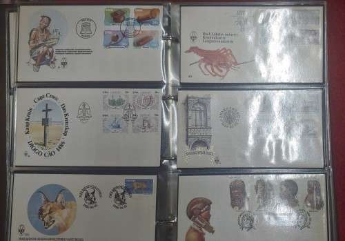 FIRST DAY COVER ALBUM PACKED WITH 120 VARIOUS COVERS BARGAIN 20 PAGES OF 6 COVERS