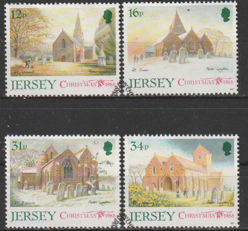JERSEY 1988 Christmas Stamps UNH SG 458-61