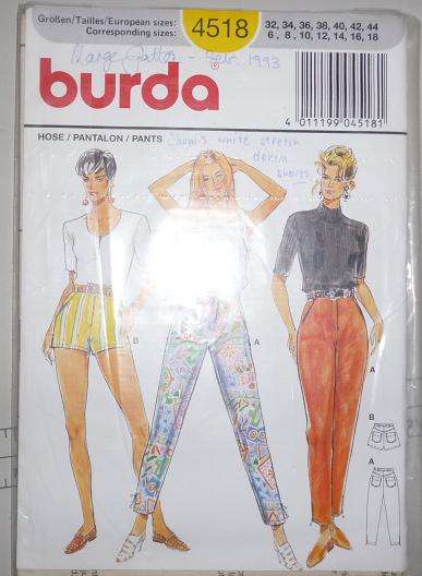 BURDA PATTERN 4518