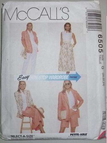 MC CALL'S PATTERN 6505