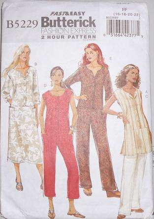 BUTTERICK PATTERN 5229