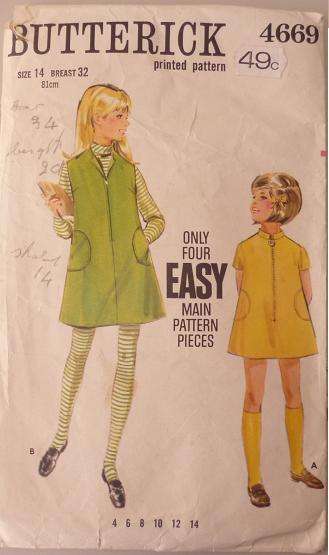 BUTTERICK PATTERN 4669