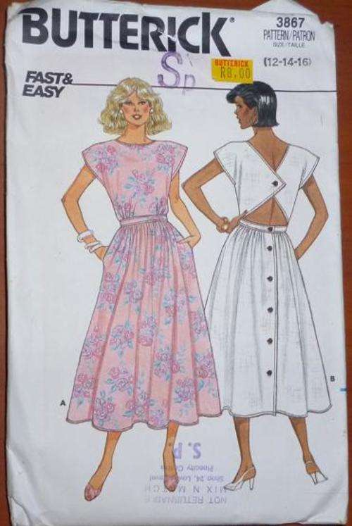 BUTTERICK PATTERN 3867