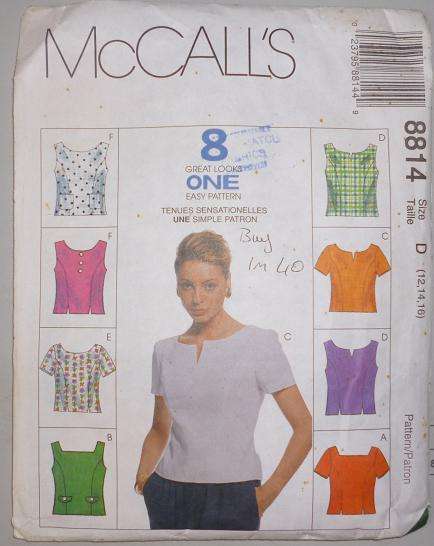 MC CALL'S PATTERN 8814