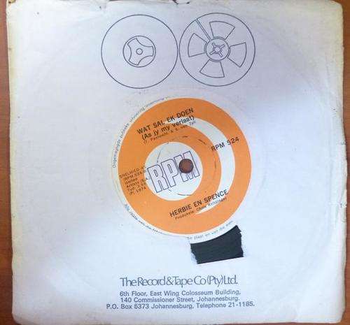 HERBIE EN SPENCE 7 SINGLE MY EENIGSTE EEN/WAT SAL EK DOEN