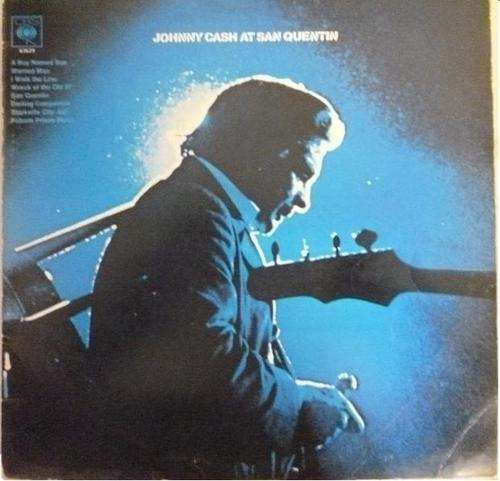 JOHNNY CASH AT SAN QUINTON VINYL LP