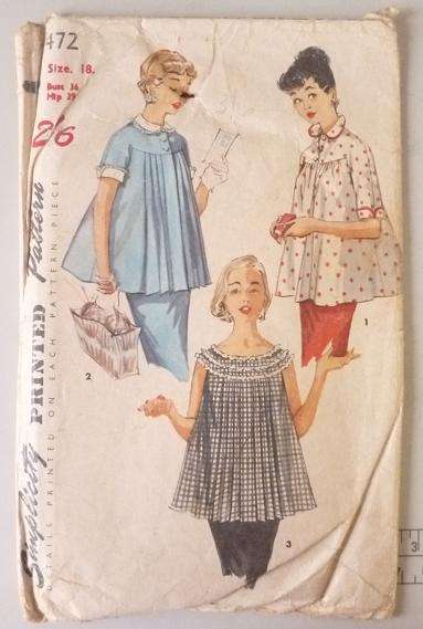 SIMPLICITY PATTERN 1472 SIZE 18 MATERNITY