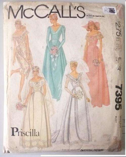MC CALLS PATTERN 7395 BRIDAL SIZE 10