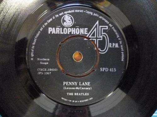 THE BEATLES SEVEN SINGLE STRAWBERRY FIELDS FOREVER/PENNY LANE