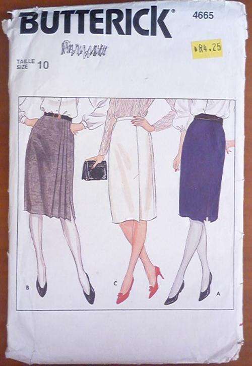 BUTTERICK PATTERN 4665 SIZE 10