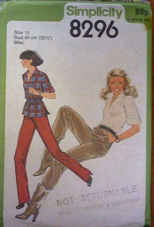 SIMPLICITY PATTERN 8296 SIZE 10