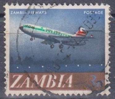 THEMATIC AIRPLANE ZAMBIA USED