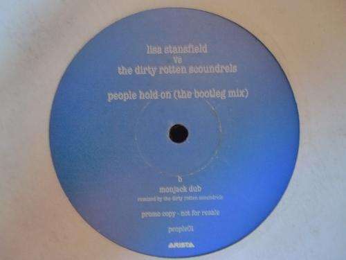 LISA STANSFIELD VS THE DIRTY ROTTEN SCOUNDRELS -- PEOPLE HOLD ON -- 12"MAXI VINYL
