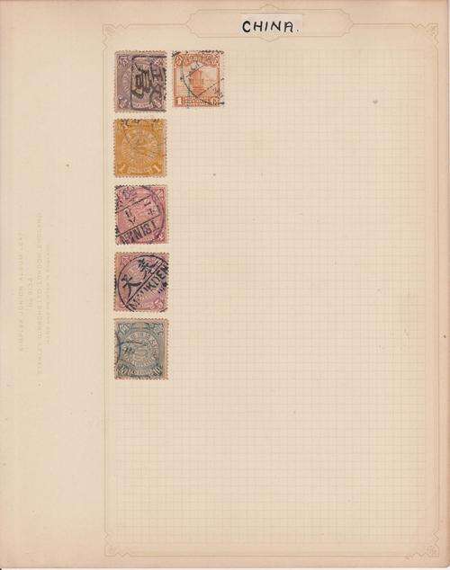 EARLY CHINA ON ALBUM PAGE.