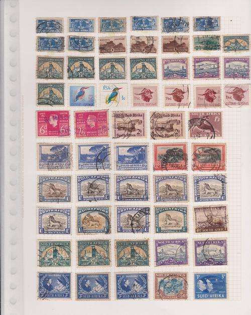 SOUTH AFRICA ON ALBUM PAGE. COND AS PER SCAN