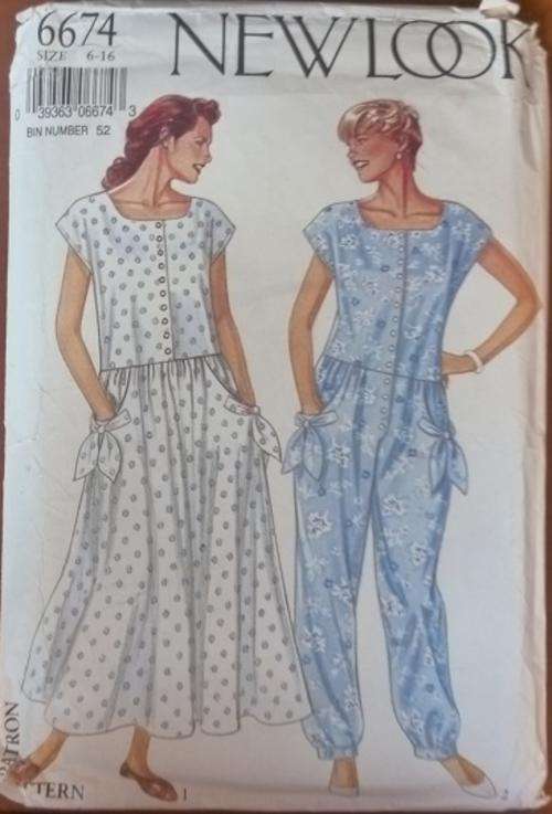 NEW LOOK PATTERN 6674 SIZE 6-16