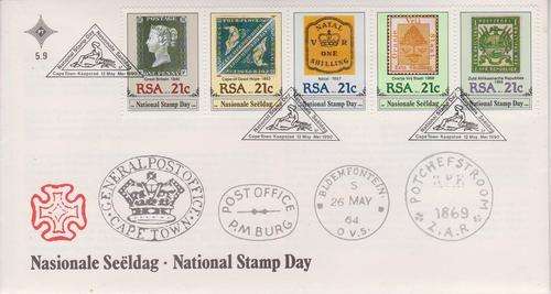 RSA FDC 1990 NATIONAL STAMP DAY 5.9