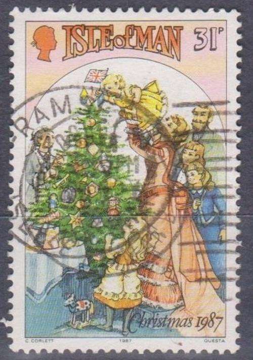 THEMATIC CHRISTMAS ISLE OF MAN USED