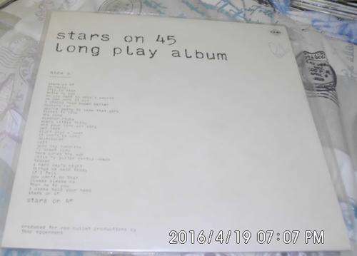 Stars On 45 Long Play Album Vinyl/LP