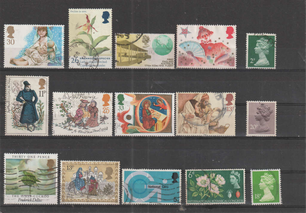 GB SELECTION BID PER STAMP TO TAKE ALL CARD EXCLUDED