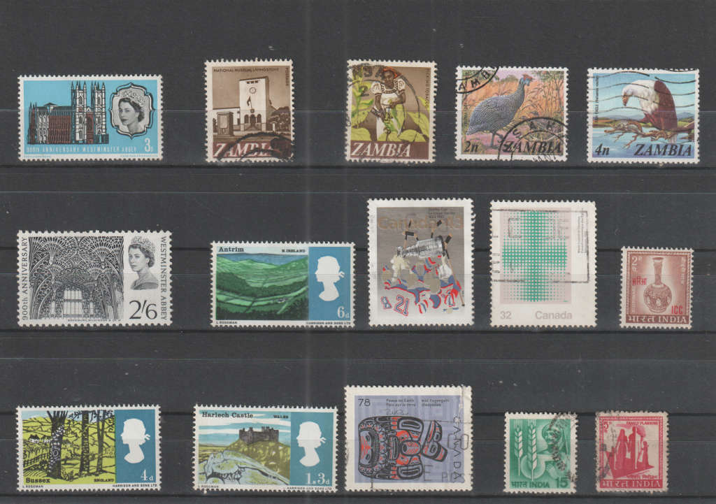 WORLD SELECTION BID PER STAMP TO TAKE ALL CARD EXCLUDED