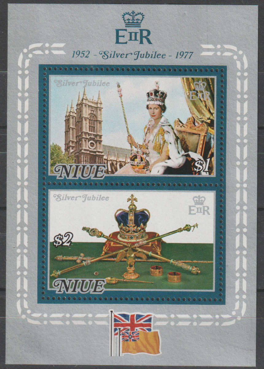 NIUE 1977 The 25th Anniversary of Regency of Queen Elizabeth II UMM SG 215