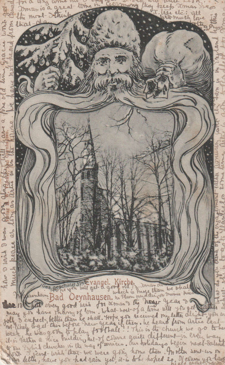 USED POST CARD WITH POSTAL HISTORY GERMANY 1903