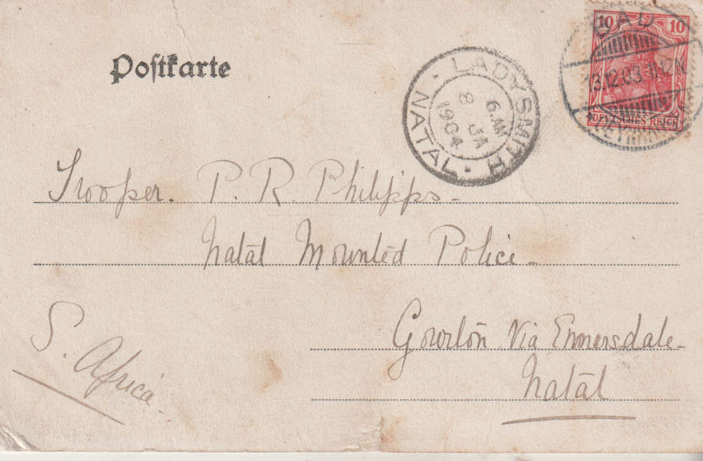 USED POST CARD WITH POSTAL HISTORY GERMANY 1903