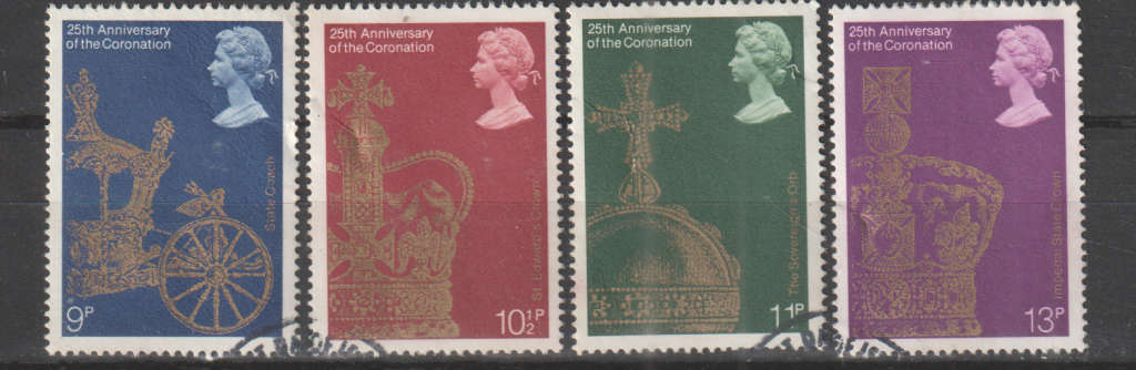 GB  1978 The 25th Anniversary of the Coronation of Elizabeth II UNH SG 1059-62