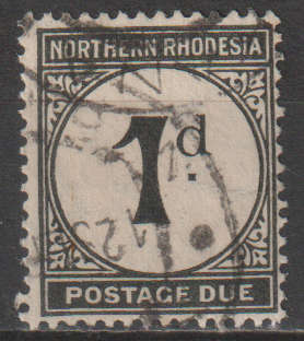NORTHERN RHODESIA 1929 POSTAGE DUE ULH SACC 1
