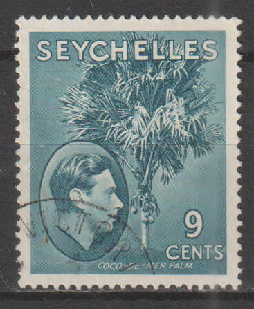 SEYCHELLES  1938 -1949 Local Motives - Double Coconut Palm MM SG 138AC