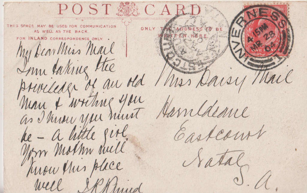 USED POST CARD 1904