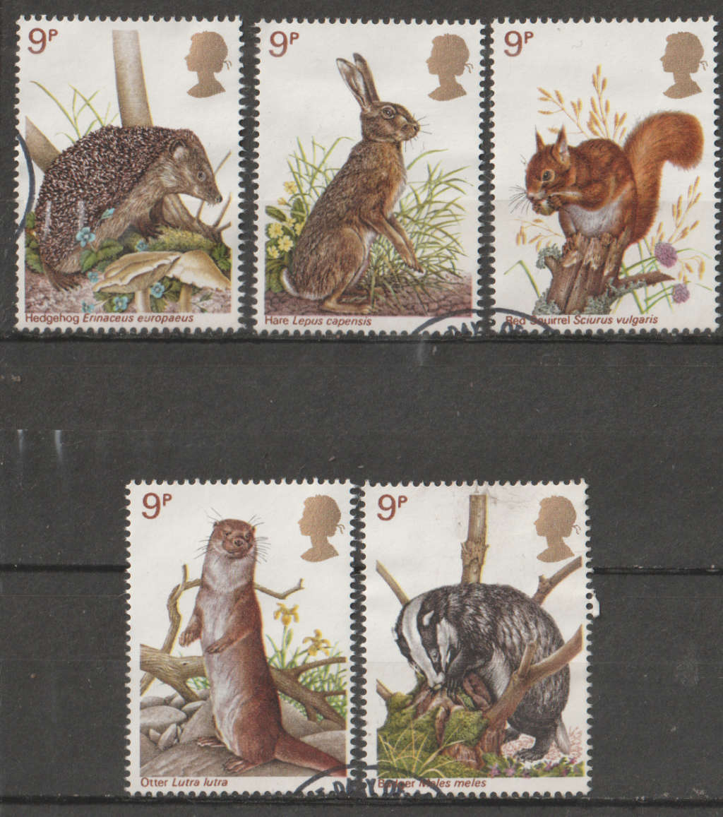 ENGLAND 1977 Wildlife Protection UNH SG 1039-43