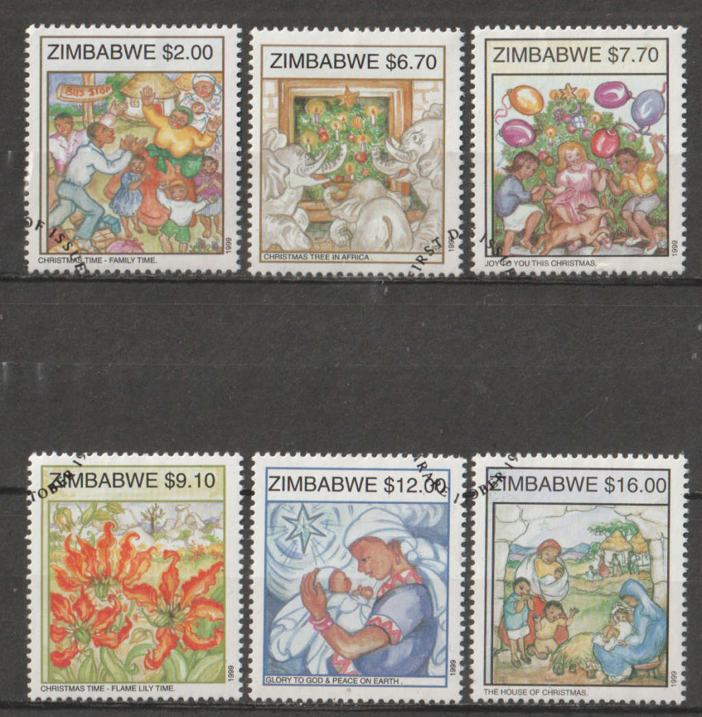 ZIMBABWE 1999 Christmas UNH SG 998-1003