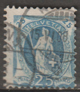 SWITZERLAND 1899 -1900 New Colors UNH SG 207