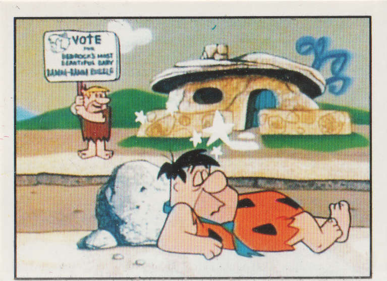 PANINI FLINTSTONES COLLECTABLE STICKER #163