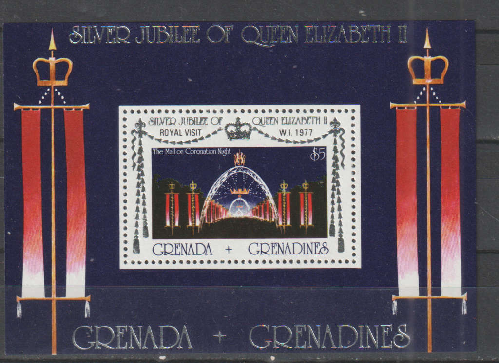 GRENADA GRENADINES 1977 The 25th Anniversary of the Reign of Queen Elizabeth II UMM SG 218