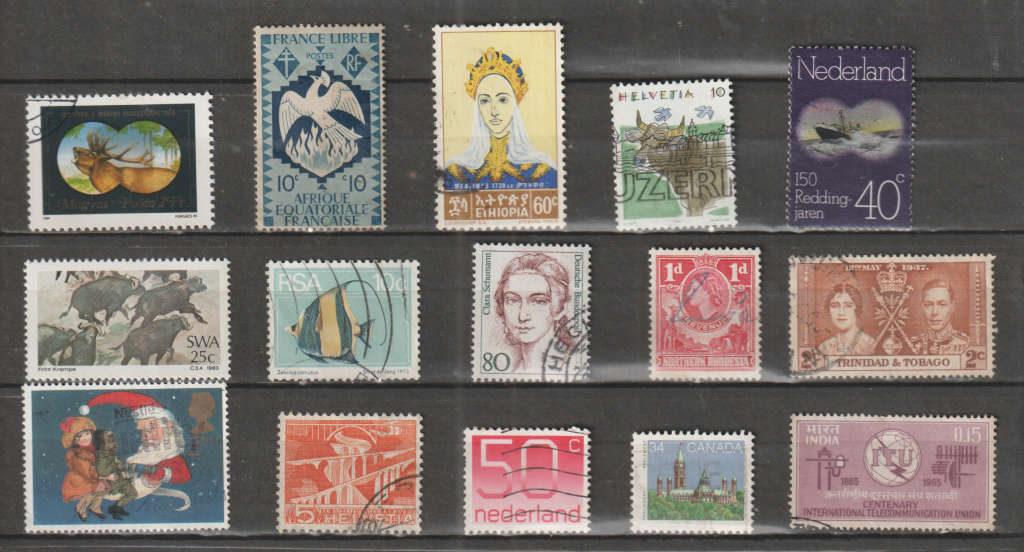 WORLD SELECTION BID PER STAMP TO TAKE ALL CARD EXCLUDED