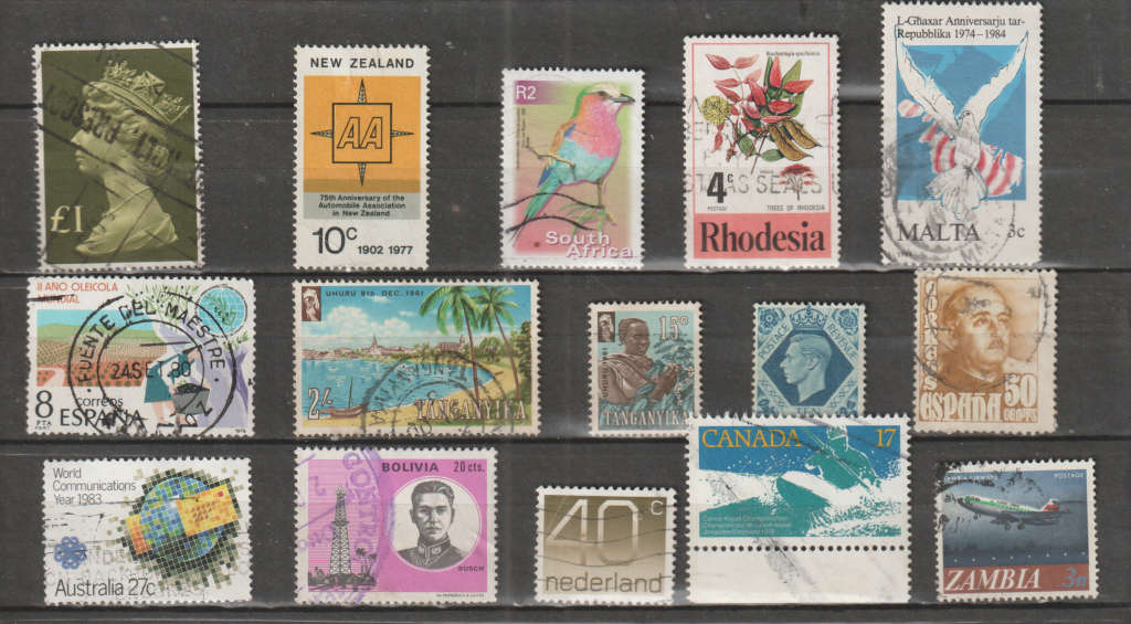 WORLD SELECTION BID PER STAMP TO TAKE ALL CARD EXCLUDED